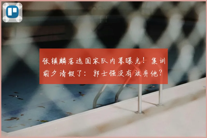 张镇麟落选国家队内幕曝光!集训前夕请假了:郭士强没有放弃他?